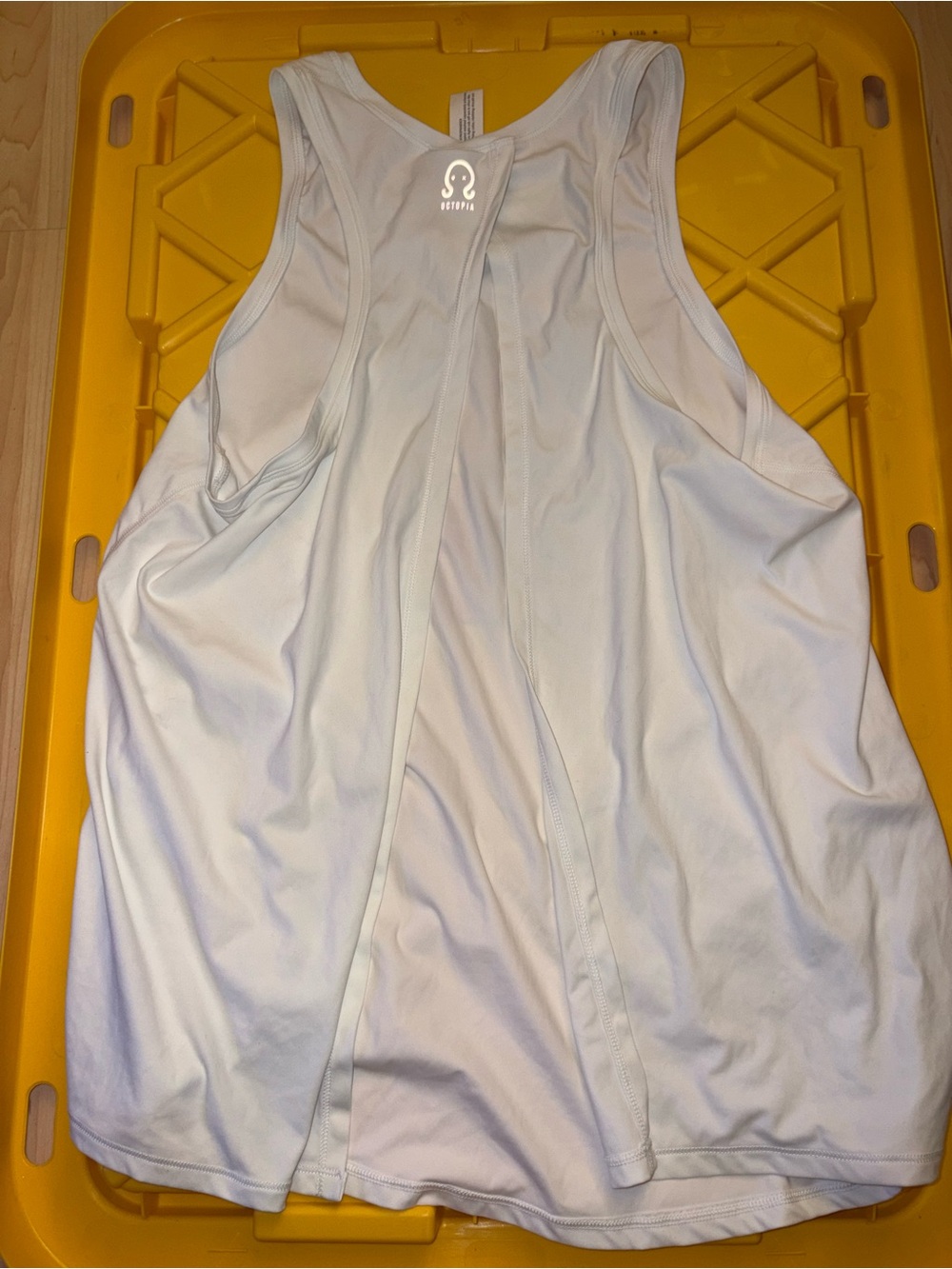 Octopia White Racerback Active Tank - Picture 2 of 2